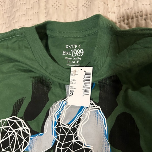 Children’s Place Basketball LS Tee Size 4 NWT - Picture 2 of 3